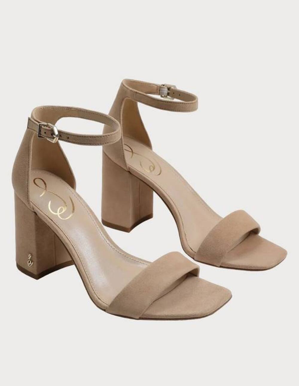 Sam Edelman Daniella Block Heel in Oatmeal Tan Suede US 9.5 M NEW Quiet Luxury